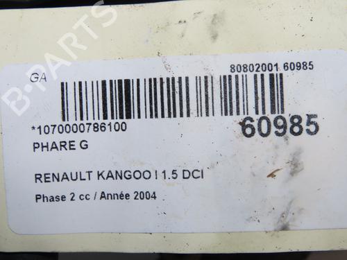 Left headlight RENAULT KANGOO (KC0/1_) 1.5 dCi (KC07) | BP38527555C28 - Image 5