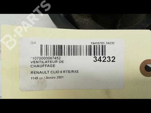 Heater blower motor RENAULT CLIO II (BB_, CB_) 1.2 16V (BB05, BB0W, BB11, BB27, BB2T, BB2U, BB2V, CB05,... | BP9595565M62 
