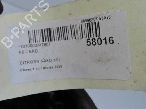 Used Right taillight Right taillight CITROËN SAXO (S0, S1) 1.0 X (50 hp) 40438001 40438001