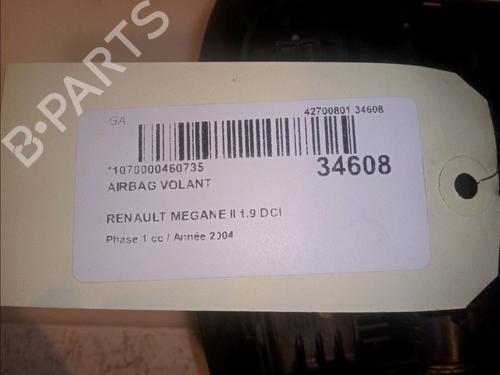 Driver airbag RENAULT MEGANE II Estate (KM0/1_) 1.9 dCi (KMRG, KM1G, KM0G, KM2C) | BP14996293C9 