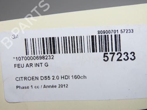 Left tailgate light CITROËN DS5 2.0 HDi 165 | BP33948448C79 - Image 5
