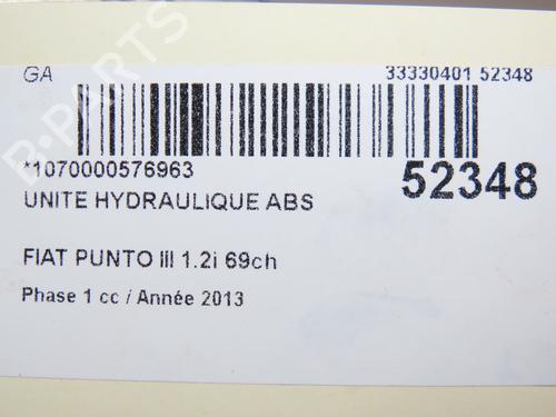Used ABS pump FIAT PUNTO (199_) 1.2 (199AXZ1A, 199BXZ1A) (69 hp) 26383579