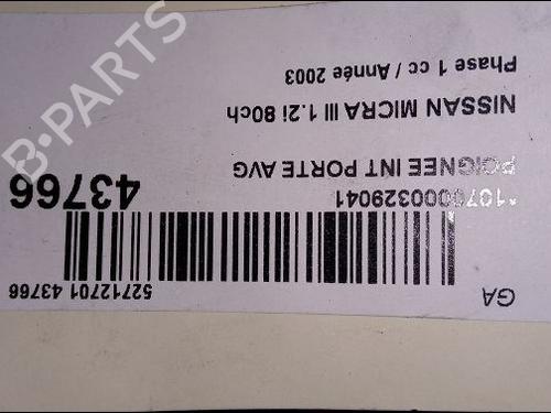 Used Front left interior door handle Front left interior door handle NISSAN MICRA III (K12) 1.2 16V (80 hp) 9619131 9619131