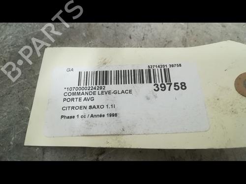 Left front window switch CITROËN SAXO (S0, S1) 1.1 X, SX | BP9606824I27