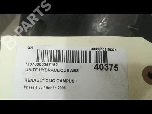 ABS pump RENAULT CLIO II (BB_, CB_) 1.5 dCi (B/CB3M) | BP9609961M43 
