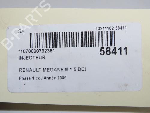 Injector RENAULT MEGANE III Hatchback (BZ0/1_, B3_) 1.5 dCi | BP37650712M100 - Image 5
