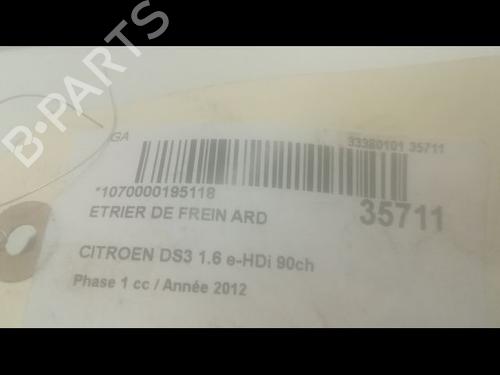Used Right rear brake caliper CITROËN DS3 (SA_) 1.6 HDi 90 (92 hp) 23173827