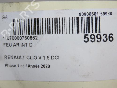 Right tailgate light RENAULT CLIO V (B7_) 1.5 Blue dCi 85 (B7AG) | BP36939905C80  - Image 5