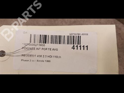Front left interior door handle PEUGEOT 406 (8B) 2.0 HDI 110 | BP9613019I13 