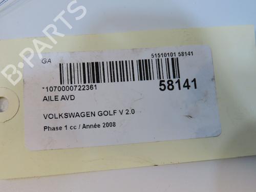 Used Right front fenders Right front fenders VW GOLF V (1K1) 2.0 TDI (136 hp) 36396020 36396020