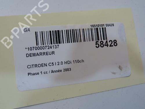 Used Starter Starter CITROËN C5 I (DC_) 2.0 HDi (DCRHZB, DCRHZE) (109 hp) 33728002 33728002