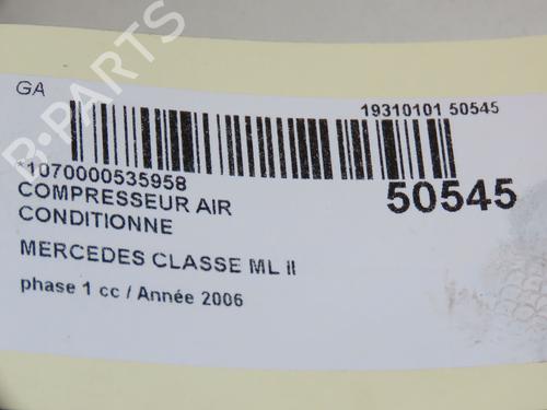 ac-compressor-mercedes-benz-m-class-w164-ml-320-cdi-4-matic-164122-2005-2006-2007-2008-2009-2010-2011-2012-18153380 main image