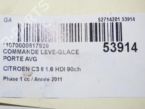 Left front window switch CITROËN C3 II (SC_) 1.6 HDi | BP32768867I27  - Image 6
