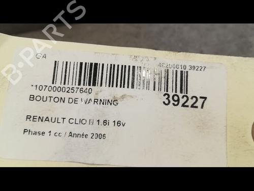 Used Warning switch RENAULT CLIO III (BR0/1, CR0/1) 1.6 16V (BR05, BR0B, BR0Y, BR15, BR1J, BR1M, BR1Y, CR0B,... (112 hp) 23174230