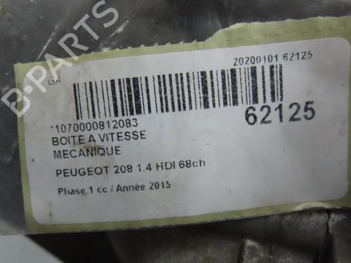 Used Gearbox Gearbox PEUGEOT 208 I (CA_, CC_) 1.4 HDi (68 hp) 40484796 40484796