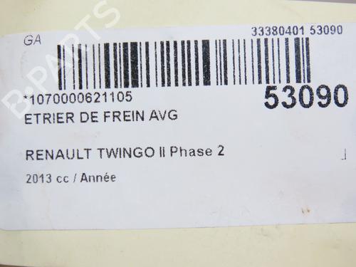 Left front brake caliper RENAULT TWINGO II (CN0_) 1.6 RS (CN0N, CN0R, CN0S) | BP28967710M105 