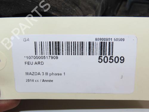 Used Right taillight MAZDA 3 (BM, BN) 2.0 (165 hp) 28802285