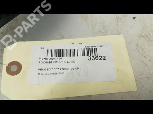 Højre fortil invendig håndtag PEUGEOT 307 (3A/C) 2.0 HDi 90 | BP9596150I14 