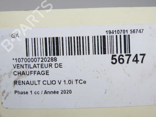 Heater blower motor RENAULT CLIO V (B7_) 1.0 LPG (B7MT) | BP36395739M62  - Image 8