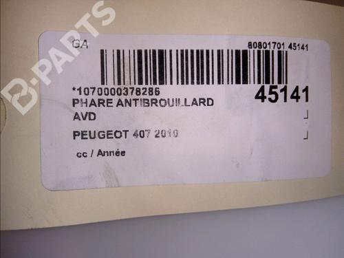 Right front fog light PEUGEOT 407 (6D_) 2.0 HDi (6DRHHA) | BP11517067C31 