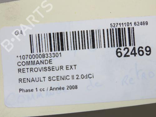 Used Mirror switch Mirror switch RENAULT GRAND SCÉNIC II (JM0/1_) 2.0 dCi (JM1K) (150 hp) 40554299 40554299