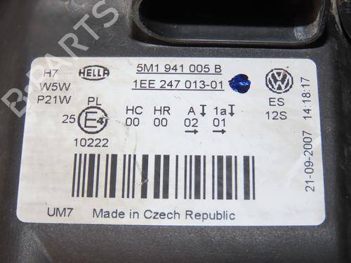 Left headlight VW GOLF PLUS V (5M1, 521) 1.9 TDI | BP28832522C28 
