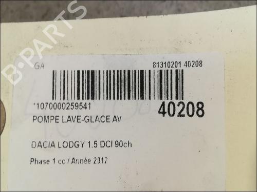 Used Washer pump DACIA LODGY (JS_) 1.5 dCi (90 hp) 14881512
