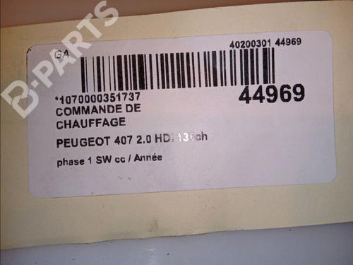 Climate control PEUGEOT 407 SW (6E_, 6D_) 2.0 HDi 135 | BP11876558I5 