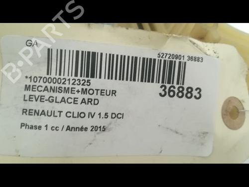 Used Rear right window mechanism RENAULT CLIO IV (BH_) 1.5 dCi 90 (90 hp) 9604964