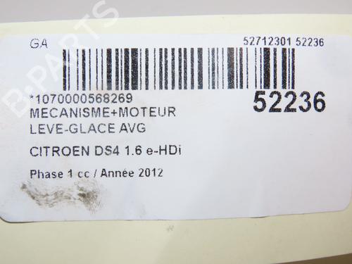 Rudehejsemekanisme ventre foran CITROËN DS4 (NX_) 1.6 HDi 110 (112 hp) 28801915