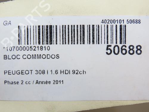 Steering column stalk PEUGEOT 308 I (4A_, 4C_) 1.6 HDi | BP24358869I23 