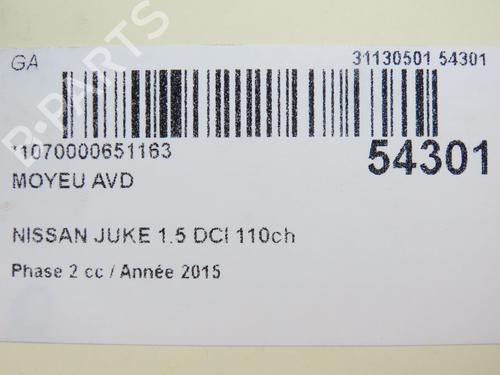 Left front steering knuckle NISSAN JUKE (F15) 1.5 dCi | BP29469724M25