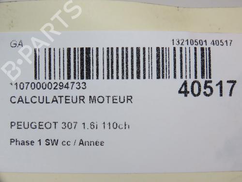 Used Engine control unit (ECU) PEUGEOT 307 SW (3H) 1.6 16V (109 hp) 23171449