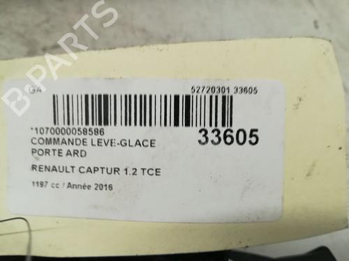 Used Right rear window switch RENAULT CAPTUR I (J5_, H5_) 1.2 TCe 120 (118 hp) 9594794