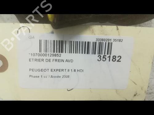 Right front brake caliper PEUGEOT EXPERT Van (VF3A_, VF3U_, VF3X_) 1.6 HDi 90 16V | BP14877267M104 