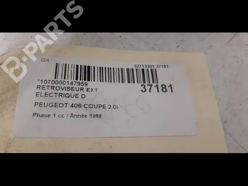 Right mirror PEUGEOT 406 Coupe (8C) 2.0 16V | BP9600404C27 