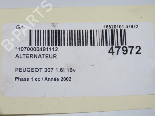 Used Alternator PEUGEOT 307 (3A/C) 1.6 16V (109 hp) 32100418