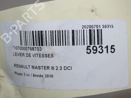 Used Gear lever Gear lever RENAULT MASTER III Van (FV) 2.3 dCi 130 FWD (FV0M, FV0Y, FV0J, FV02, FV03) (130 hp) 36510853 36510853