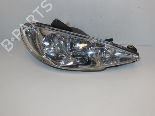 Højre forlygte PEUGEOT 206 CC (2D) 1.6 16V (2DNFUF, 2DNFUR) (109 hp) 28969410