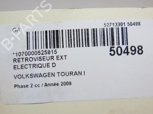Right mirror VW TOURAN (1T1, 1T2) 2.0 TDI 16V | BP19170748C27 