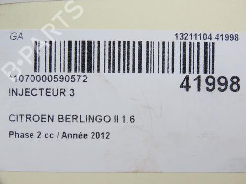 Injector CITROËN BERLINGO MULTISPACE (B9) 1.6 HDi 90 | BP22692620M100 