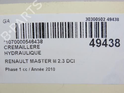 Used Steering rack RENAULT MASTER III Van (FV) 2.3 dCi 100 FWD (FV0A, FV0B, FV0G, FV0K, FV0H) (101 hp) 19162133