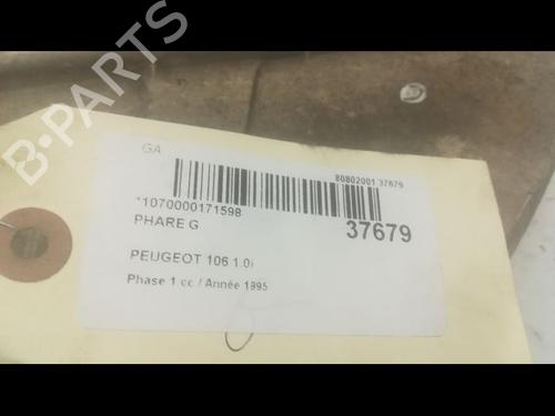 Used Left headlight PEUGEOT 106 I (1A, 1C) 1.0 (50 hp) 9602080