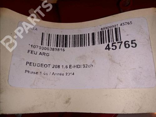 Left taillight PEUGEOT 208 I (CA_, CC_) 1.6 HDi | BP11832989C34 