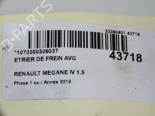 Left front brake caliper RENAULT MEGANE IV Hatchback (B9A/M/N_) 1.5 Blue dCi 115 (B9A6) | BP17551972M105 