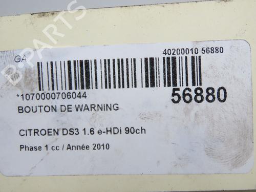 Warning switch CITROËN DS3 (SA_) 1.6 HDi 90 | BP33836417I22 - Image 5