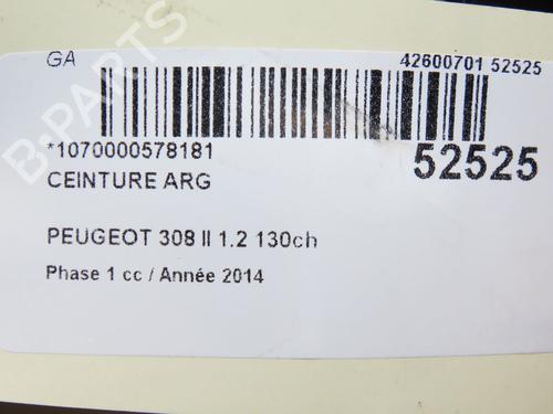 Used Rear left belt tensioner PEUGEOT 308 II (LB_, LP_, LW_, LH_, L3_) 1.2 THP 130 (131 hp) 28830755