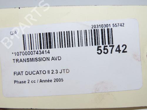 Right front driveshaft FIAT DUCATO Van (244_) 2.3 JTD | BP33836407M39 - Image 2