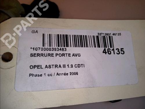 Front left lock OPEL ASTRA H GTC (A04) 1.9 CDTI (L08) | BP11921463C98 