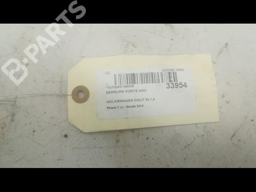 Rear right lock VW GOLF VII (5G1, BQ1, BE1, BE2) 1.4 TSI | BP9601043C99 